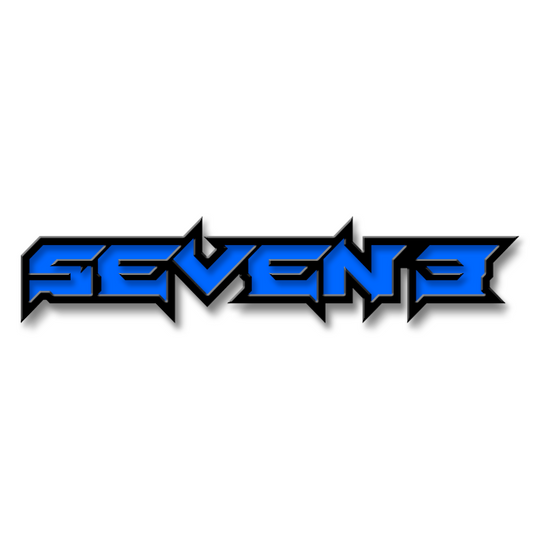 Emblème texte personnalisé Seven3 - Aluminium avec revêtement en poudre - Choisissez vos couleurs