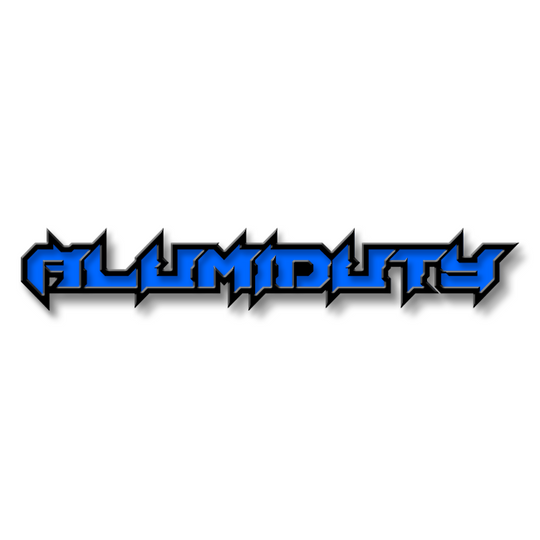 Emblème de texte personnalisé Alumiduty - Aluminium avec revêtement en poudre - Choisissez vos couleurs