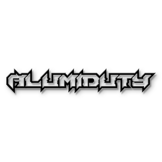 Emblème de texte personnalisé Alumiduty - Aluminium avec revêtement en poudre - Choisissez vos couleurs