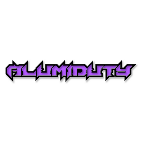 Emblème de texte personnalisé Alumiduty - Aluminium avec revêtement en poudre - Choisissez vos couleurs