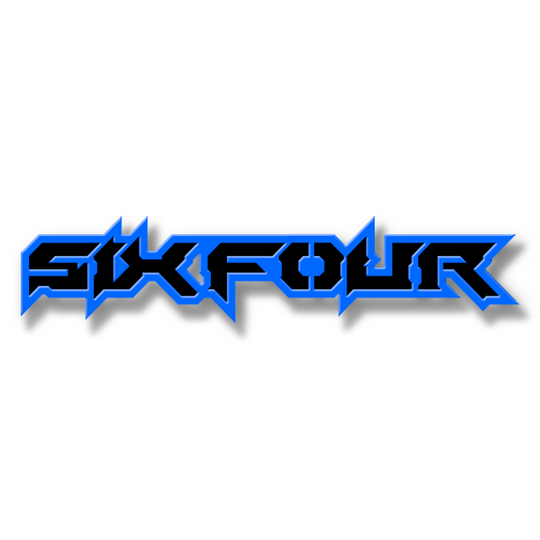 Emblème personnalisé avec texte Six Four - Aluminium avec revêtement en poudre - Choisissez vos couleurs