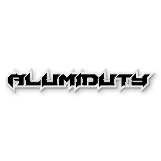 Emblème de texte personnalisé Alumiduty - Aluminium avec revêtement en poudre - Choisissez vos couleurs