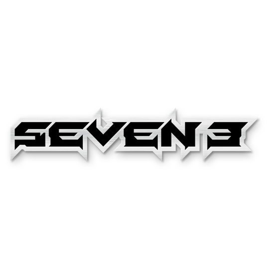 Emblème texte personnalisé Seven3 - Aluminium avec revêtement en poudre - Choisissez vos couleurs