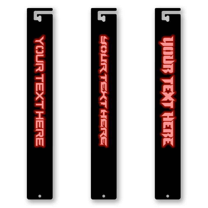 Illuminated Hood Prop - Your Custom Text
