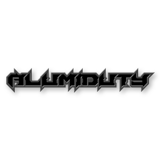Emblème de texte personnalisé Alumiduty - Aluminium avec revêtement en poudre - Choisissez vos couleurs