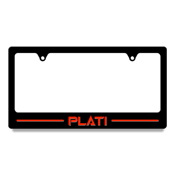 Plati License Plate Border