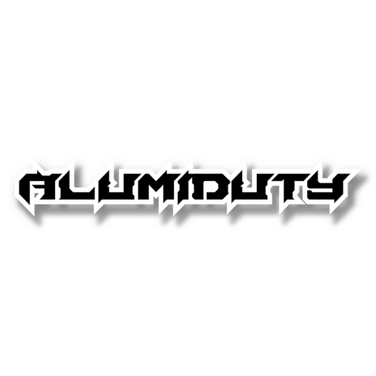 Emblème de texte personnalisé Alumiduty - Aluminium avec revêtement en poudre - Choisissez vos couleurs