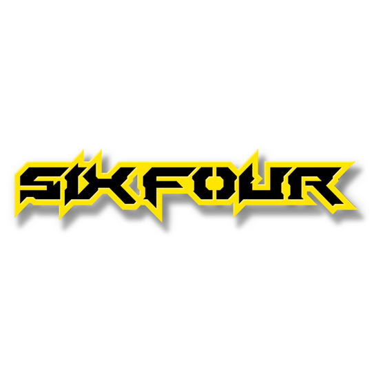 Emblème personnalisé avec texte Six Four - Aluminium avec revêtement en poudre - Choisissez vos couleurs