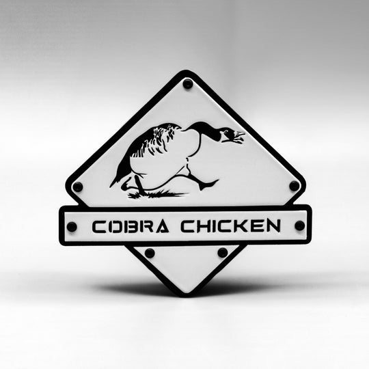 Emblème Cobra Chicken Bronco® (paire) - Aluminium avec revêtement en poudre - Entièrement personnalisable - Compatible avec Bronco® Outer Banks®