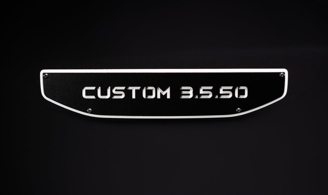 Custom Text Emblem Inserts - Pair - Fits 2019+ GMC® Sierra® 1500 (Does not include OEM Badge)