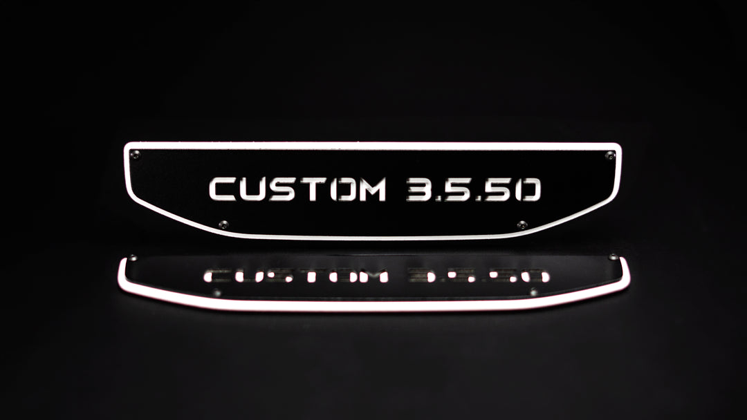 Custom Text Emblem Inserts - Pair - Fits 2019+ GMC® Sierra® 1500 (Does not include OEM Badge)