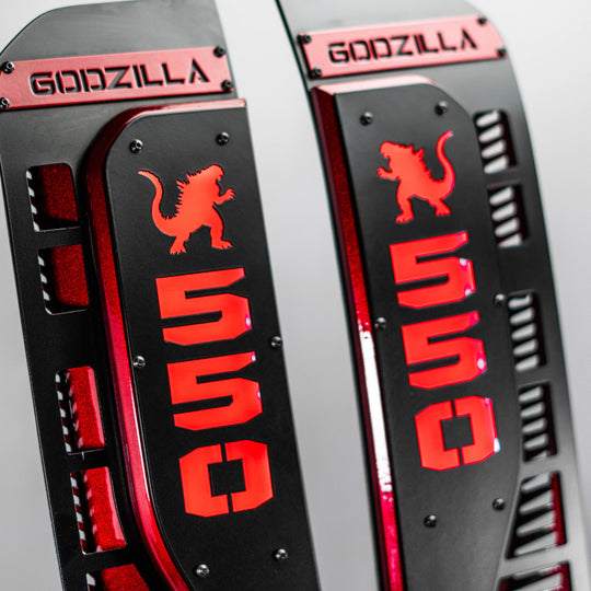 Godzilla Custom Replacement Fender Badges for the 2023+ Ford® Super Duty® - LED