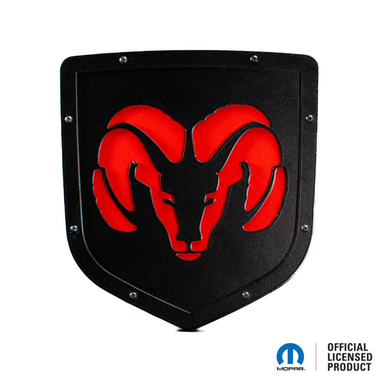 Officially Licensed RAM® Head Style 2 Shield Emblem - Fits 2009 - 2018 RAM® 1500, 2500, 3500 Tailgate