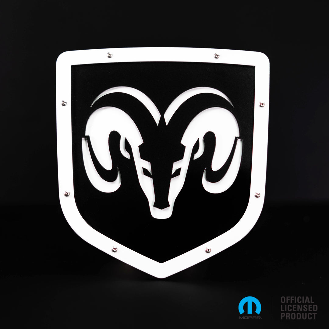 Officially Licensed RAM® Head Style 1 Shield Emblem - Fits 2009 - 2018 RAM® 1500, 2500, 3500 Tailgate