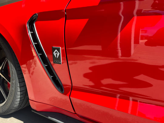 Custom Design Rectangle Emblem - Fits 2015+ Mustang® Grille or Decklid - Upload Your Design