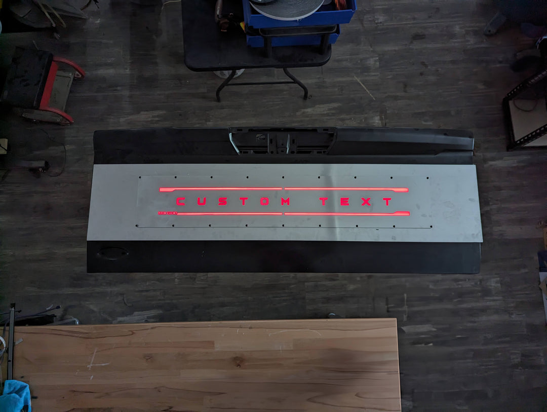 Custom Text LED Tailgate Panel - Fits 2023+ Super Duty®