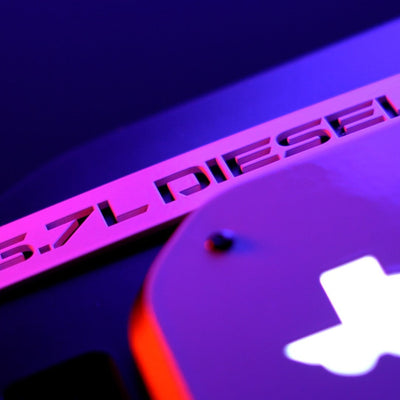 Badges de remplacement personnalisés pour garde-boue pour le Ford® Super Duty® 2023+ - Entièrement personnalisables - LED