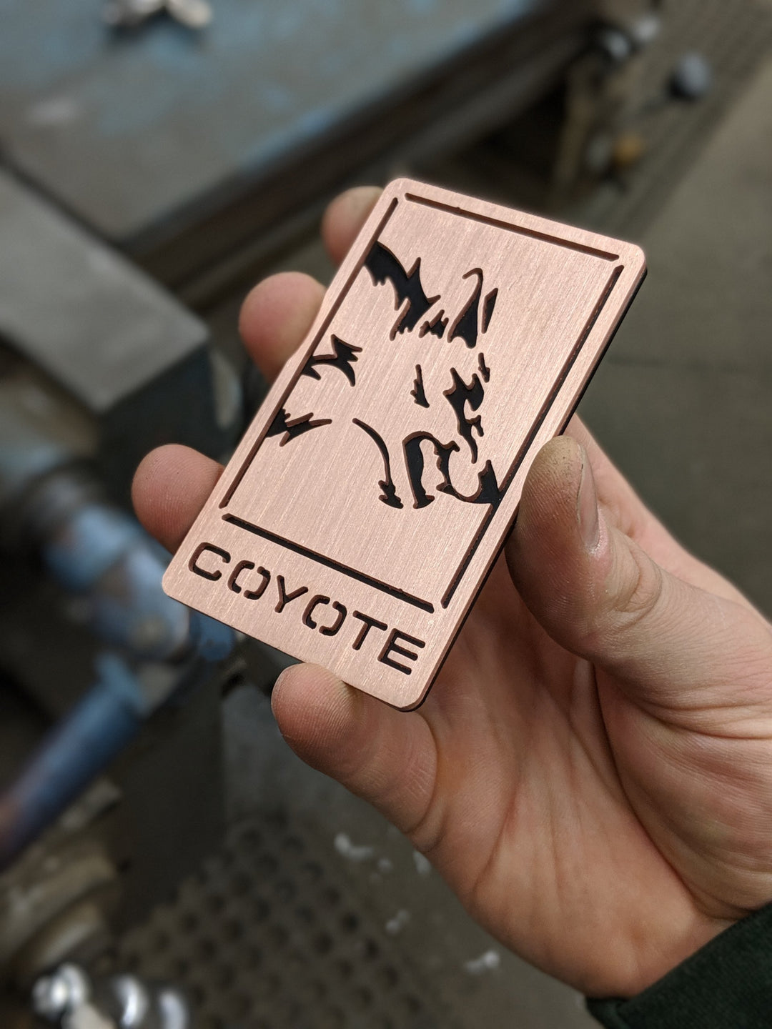 Brushed Copper Coyote Emblem - Fits 2015+ Mustang® Grille + Decklid