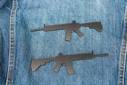 AR-15 Rifle Fender Emblems - Pair