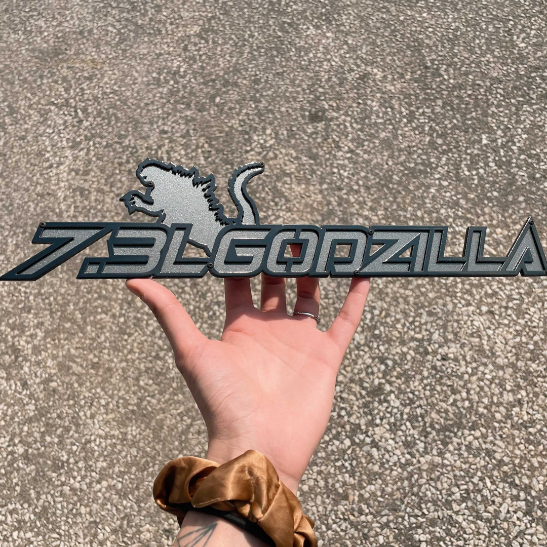 Godzilla Text Yellow Godzilla Badges – Main Event Emblems