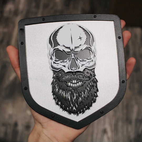 Bearded Skull Shield Emblem - RAM® Trucks, Grille or Tailgate - Fits Multiple Models and Years