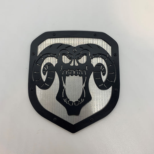 Custom Skull Shield Emblem - RAM® Trucks, Grille or Tailgate - Fits Multiple Models and Years