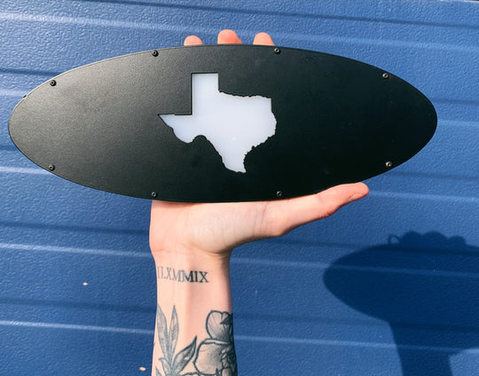 Texas Oval Replacement - Illuminated - 9" - Fits Multiple Vehicles