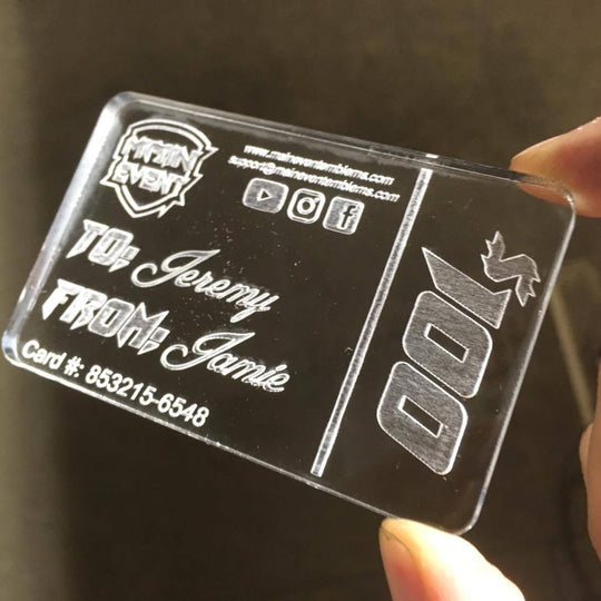 Custom Gift Card - Personalized and Engraved
