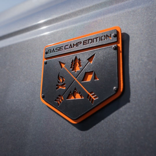 Custom Text Bronco® Emblem (Pair) - Powder Coated Aluminum - Fully Customizable - Fits Bronco® Big Bend®