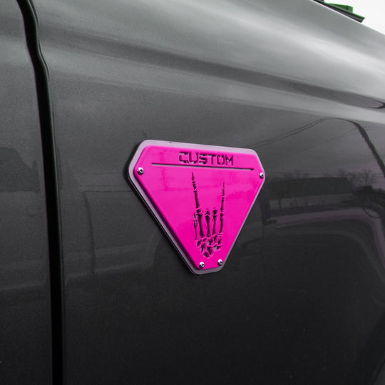 Custom Edition Bronco® Emblem (Pair) - Powder Coated Aluminum - Fully Customizable - Fits Bronco® Badlands®