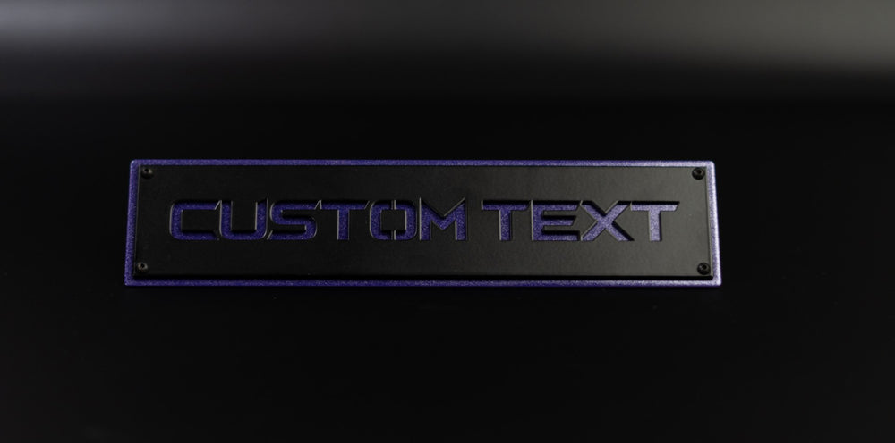 Inserts d'emblème de texte personnalisés - Paire - Compatible avec GMC® Sierra® 2500, 3500 HD 2020-2024 (N'inclut pas le badge OEM)