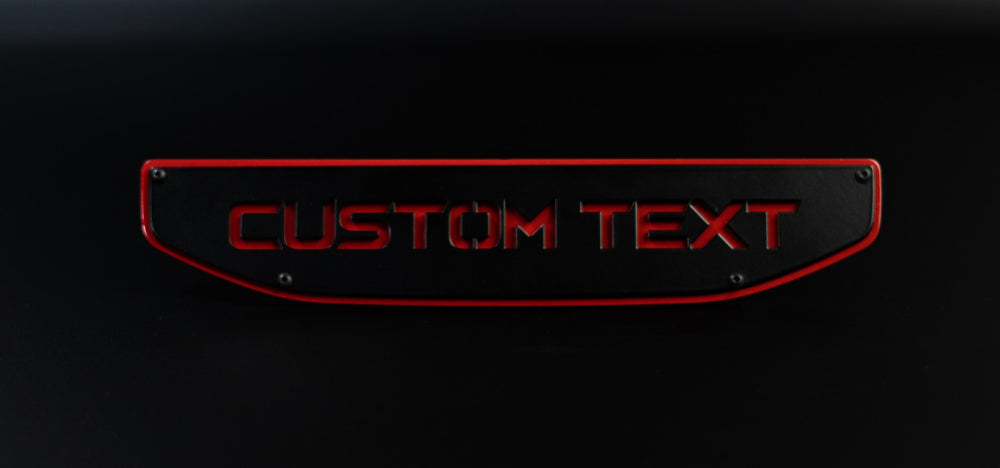 Inserts d'emblèmes de texte personnalisés - Paire - Compatible avec GMC® Sierra® 1500 2019+ (N'inclut pas le badge OEM)