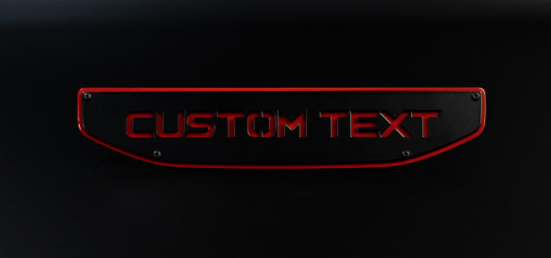 Inserts d'emblèmes de texte personnalisés - Paire - Compatible avec GMC® Sierra® 1500 2019+ (N'inclut pas le badge OEM)