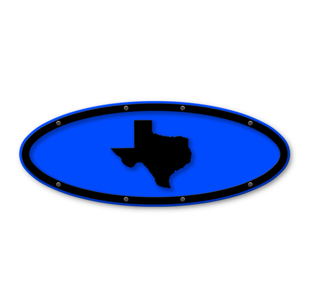 Texas Oval Replacement - Fits Multiple Ford® Trucks - Fully Customizable Colors