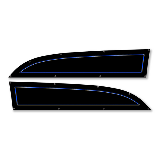 Border 11-16 Ford® Super Duty® Fender Badge Replacements - Fully Customizable, LED and Non-LED