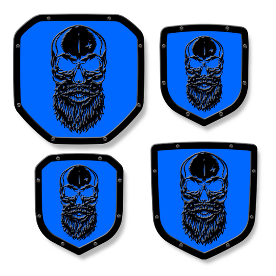 Bearded Skull Shield Emblem - RAM® Trucks, Grille or Tailgate - Fits Multiple Models and Years