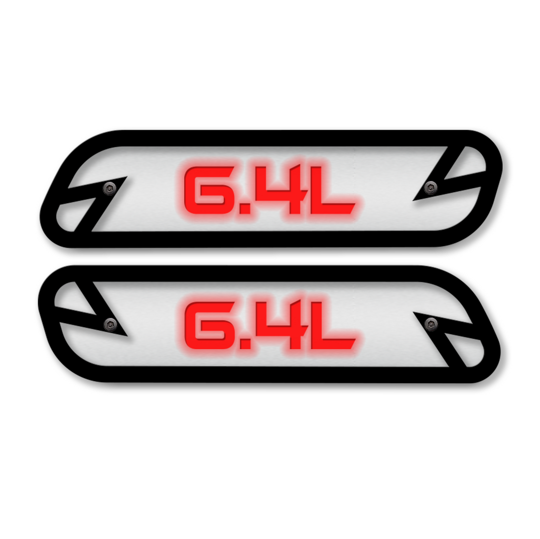 6.4L Hood Emblem Replacements - Fits 2019-2025 Ram® 2500, 3500, 4500 - Fully Customizable, LED or Non-LED