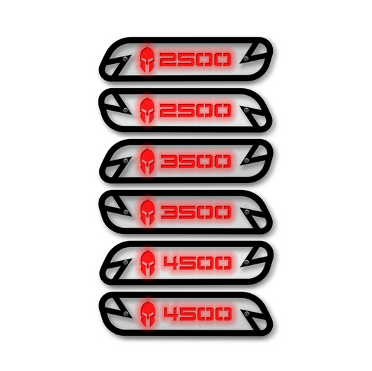 Spartan 2500/3500/4500 Hood Emblem Replacements - Fits 2019-2025 Ram® 2500, 3500, 4500 - Fully Customizable, LED or Non-LED