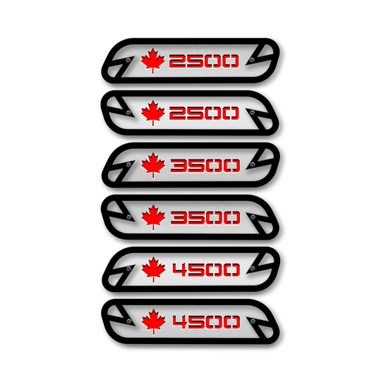 Maple Leaf 2500/3500/4500 Hood Emblem Replacements - Fits 2019-2025 Ram® 2500, 3500, 4500 - Fully Customizable, LED or Non-LED