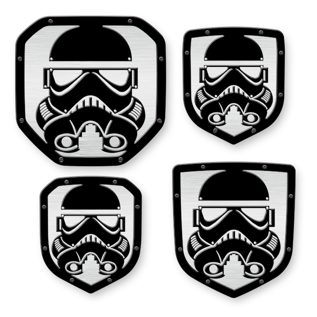 Galactic Trooper Helmet Shield Emblem - RAM® Trucks, Grille and Tailgate - Fits Multiple Models and Years