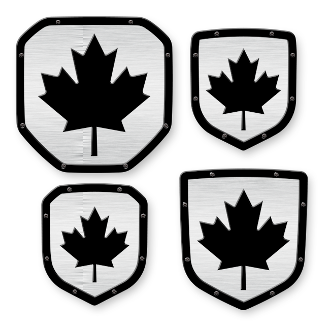 Canadian Maple Leaf Shield Emblem - RAM® Trucks, Grille and Tailgate - Fits Multiple Models and Years