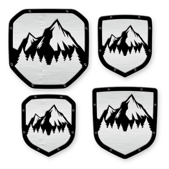 Mountains Shield Emblem - RAM® Trucks, Grille and Tailgate - Fits Multiple Models and Years