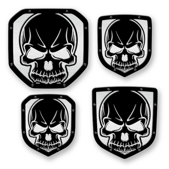 Skull Shield Emblem - RAM® Trucks, Grille or Tailgate - Fits Multiple Models and Years