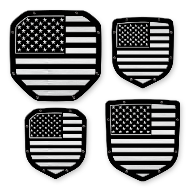 American Flag Shield Emblem - RAM® Trucks, Grille or Tailgate - Fits Multiple Models and Years