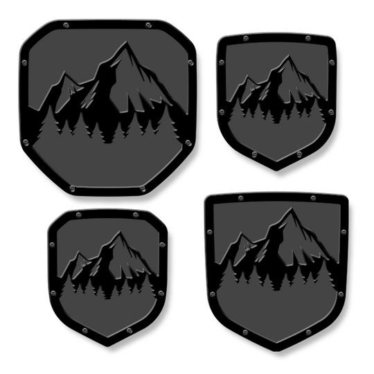 Mountains Shield Emblem - RAM® Trucks, Grille and Tailgate - Fits Multiple Models and Years