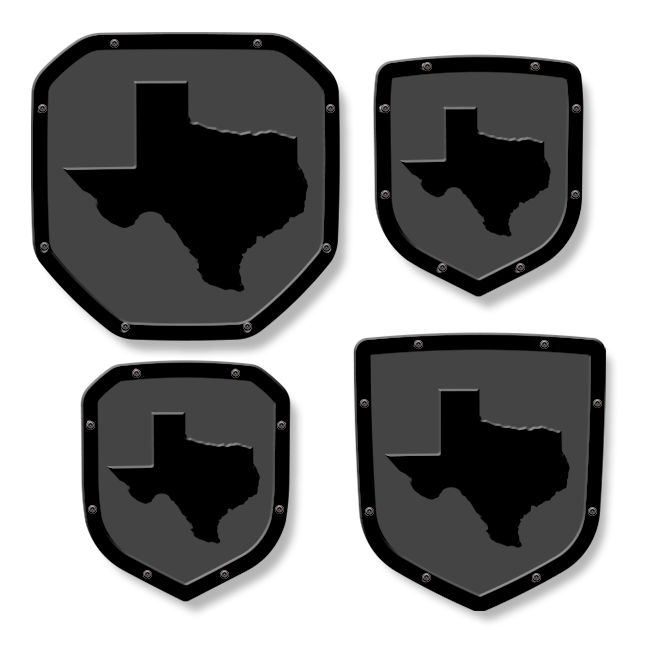 Texas Shield Emblem - RAM® Trucks, Grille or Tailgate - Fits Multiple Models and Years