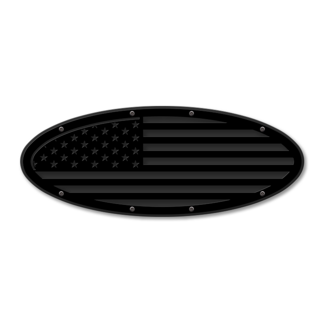 American Flag Oval Replacement - Fits Multiple Ford® Trucks - Fully Customizable Colors