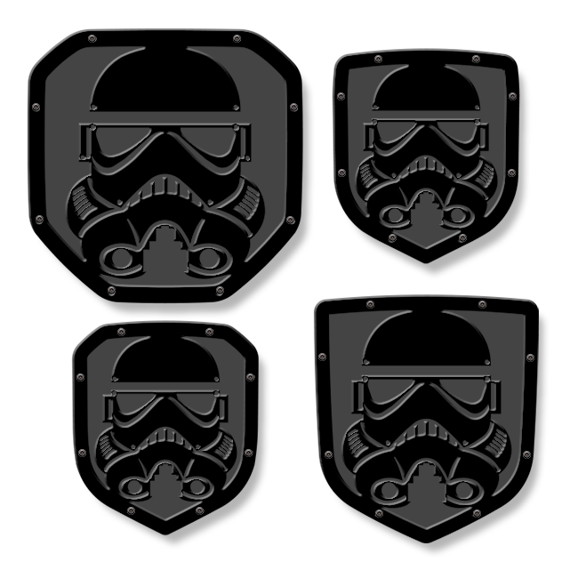 Galactic Trooper Helmet Shield Emblem - RAM® Trucks, Grille and Tailgate - Fits Multiple Models and Years