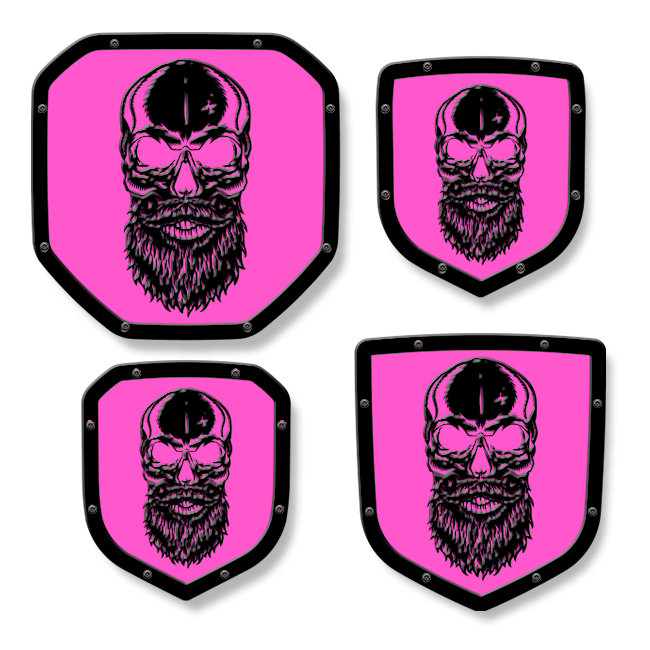 Bearded Skull Shield Emblem - RAM® Trucks, Grille or Tailgate - Fits Multiple Models and Years