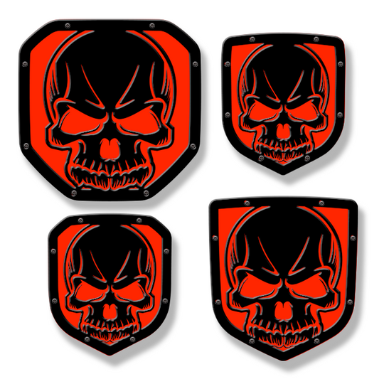 Skull Shield Emblem - RAM® Trucks, Grille or Tailgate - Fits Multiple Models and Years